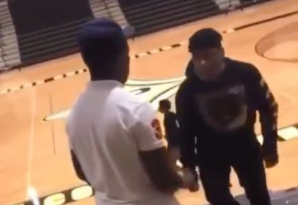 School Fight In The Gym Stands!
