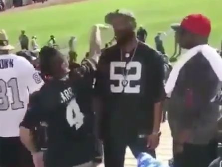 Bruce Lee Wannabe Gets KO At Raiders Game!