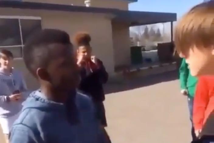 High School Bully Picks On The African Kid!