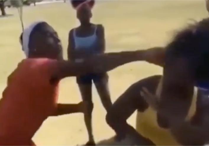 Woman Connects Every Punch!