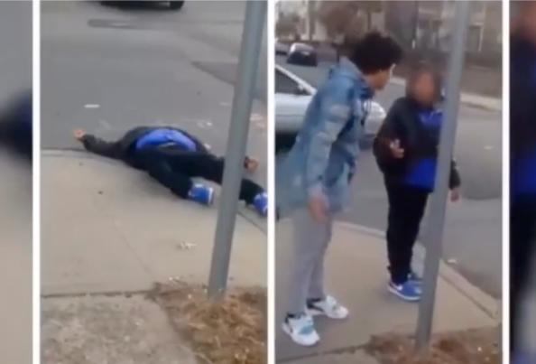 WTF? Teen Punches Old Man In The Face Just For Fun!