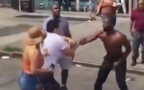 Dude KO’d On A Hot Day Outside McDonald’s In NYC!