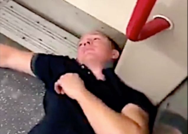 FULL VIDEO: Racist Man Gets Knocked Out In The London Tube!