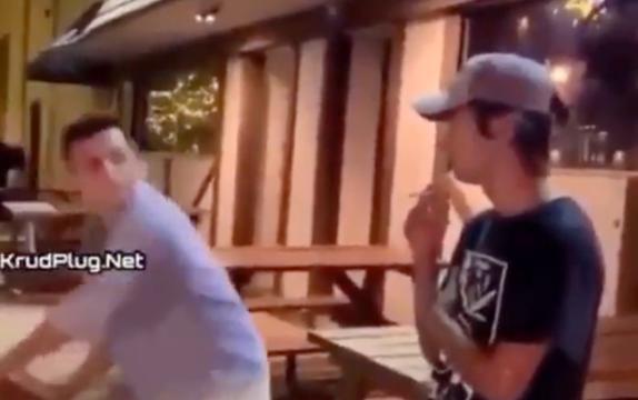 White Boi Smashes Skateboard On Dude For Saying The N Word!