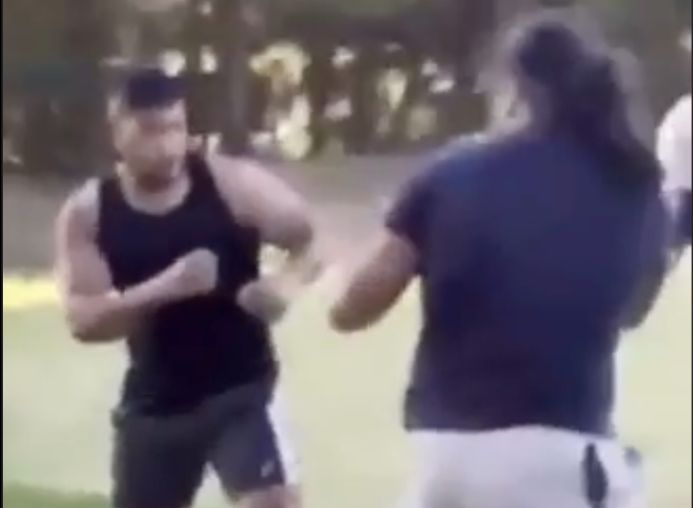 Fed Him Straight Hands: Samoans Street Fight!