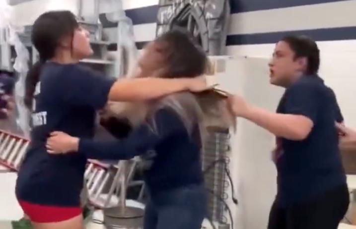 She Built Like A Tank: Girl Takes On 2 Chicks Who Tried Jumping Her In School!